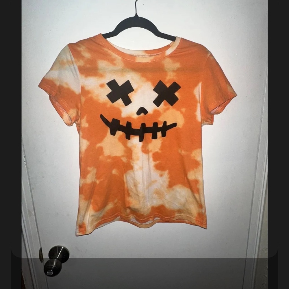 Orange Tie-Dye Graphic Tee